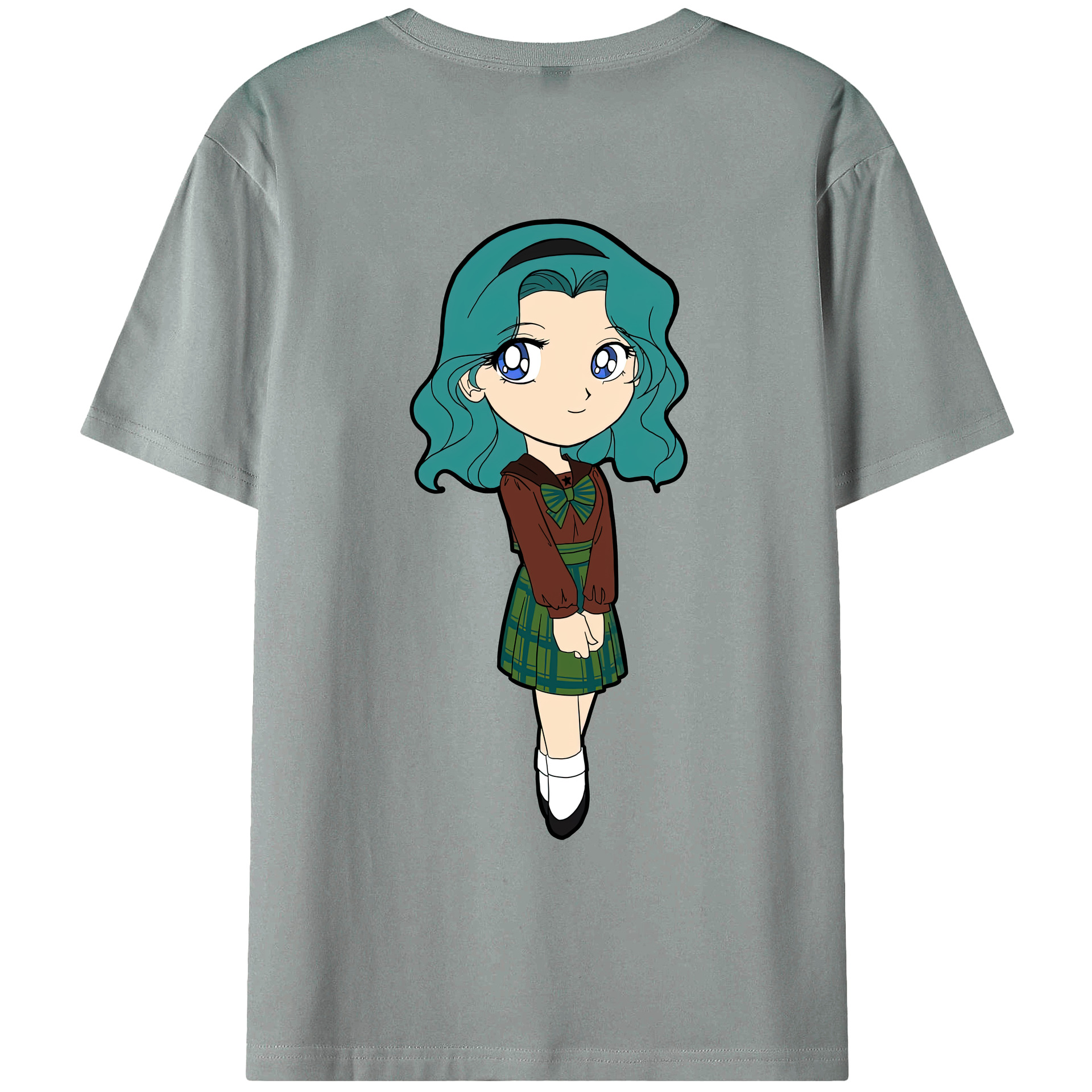 （画像用） 美少女戦士セーラームーン 海王 みちる（かいおう みちる） Sailor Moon Kaiou Michiru 綿100％ メンズ半袖Tシャツ（バックプリント） 通気性